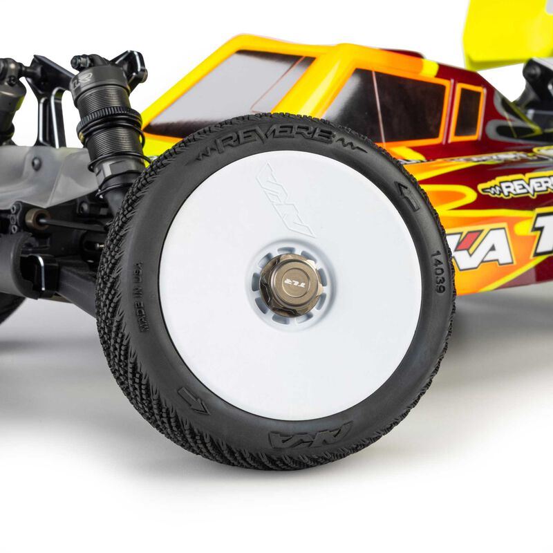 Reverb Super Soft Long Wear F/R Off-Road 1:8 Buggy Tires MTD 17mm White (2) by A