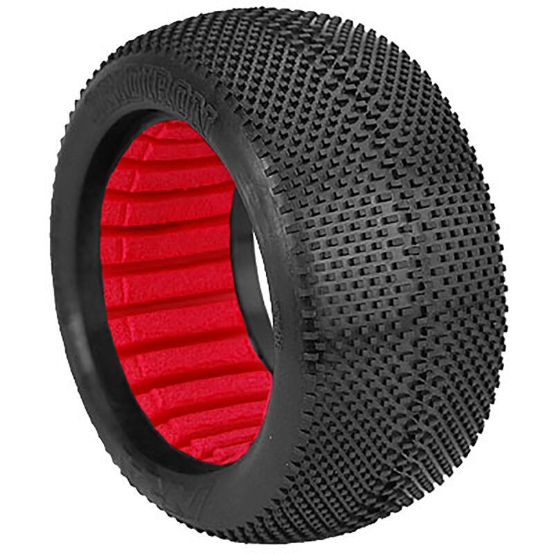 1/8 Truggy Evo Gridiron SSLW Tire w/Red Insert (2) by AKA