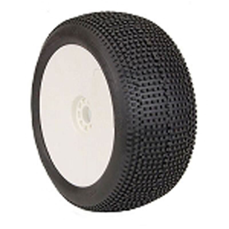 AKA 1:8 TRUGGY EVO IMPACT SUPER SOFT - LONG WEAR PRE-MNTD WHITE (0 OFFSET)