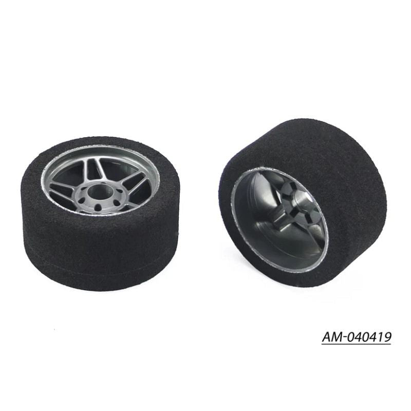 1/8 Foam Rain Tyre Rim 37MM Front Carbon (2) Italy by ArrowMax