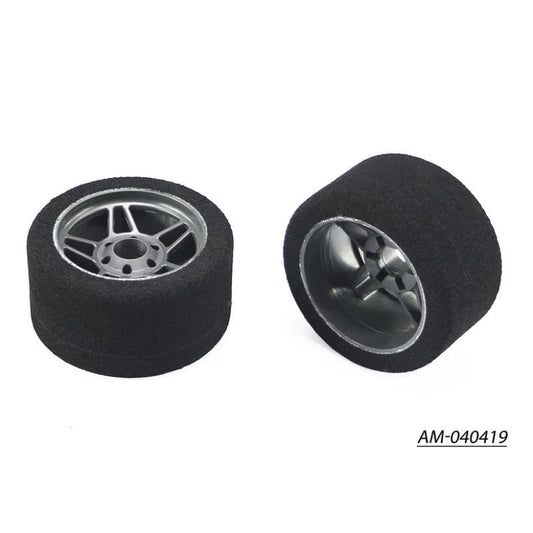 1/8 Foam Rain Tyre Rim 37MM Front Carbon (2) Italy by ArrowMax