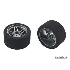 1/8 Foam Rain Tyre Rim 37MM Front Carbon (2) Italy by ArrowMax