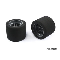 1/8 Foam Tyre Rim 60MM Rear 35 Shore Carbon (2) Italy by ArrowMax