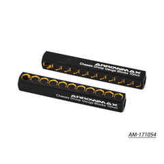 Chassis Droop Gauge Support Blocks 10mm For 1/10 Black Golden (2) by Arrowmax
