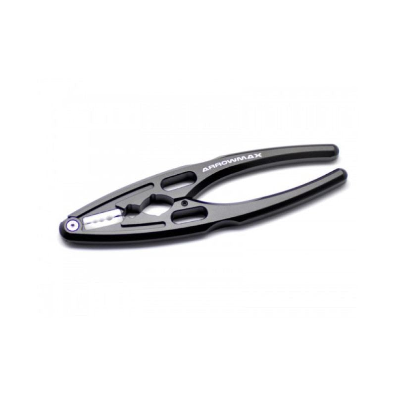 Multi Shock Clamp & Shock Shaft Pliers V3 (Black) by Arrowmax