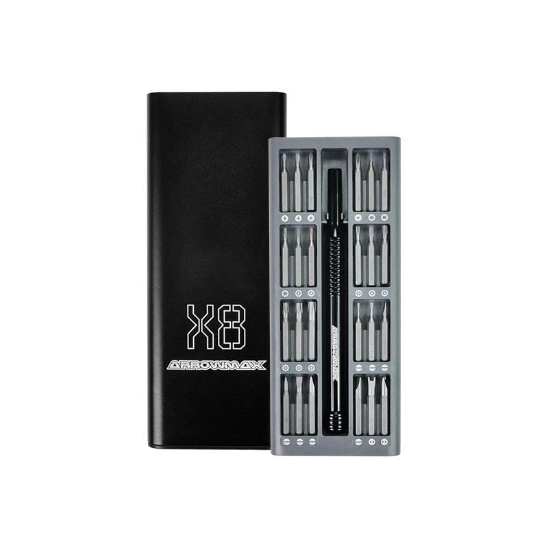 Premium Precision 49pc Multi Tip Screw Driver Set, w/magnetic cassette holder Bl