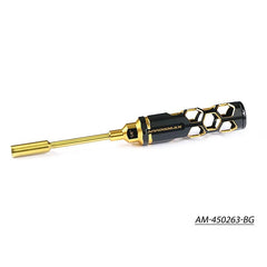 Nut Driver 1/4 Inch (6.35mm) X 100mm Black Golden by Arrowmax