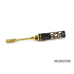 Nut Driver 5/16 Inch (7.938mm) X 100mm Black Golden by Arrowmax