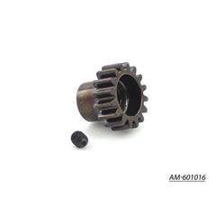 ArrowMax Ultra Mod 1 Pinion 16T 1/8 Buggy 5mm Shaft Spring Steel