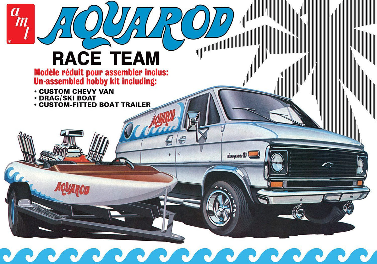 Amt 1/25 Aqua Rod RaceVan/boat/t