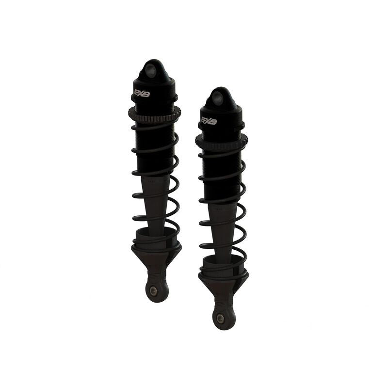 Shock Set Bore:16mm, Length:117mm Piston:8 x 1.2mm Oil:1300 cst Emulsion Caps by