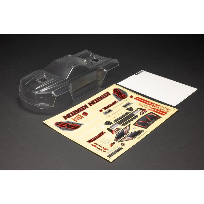 KRATON Clear Bodyshell (inc.decals/window masks) by Arrma