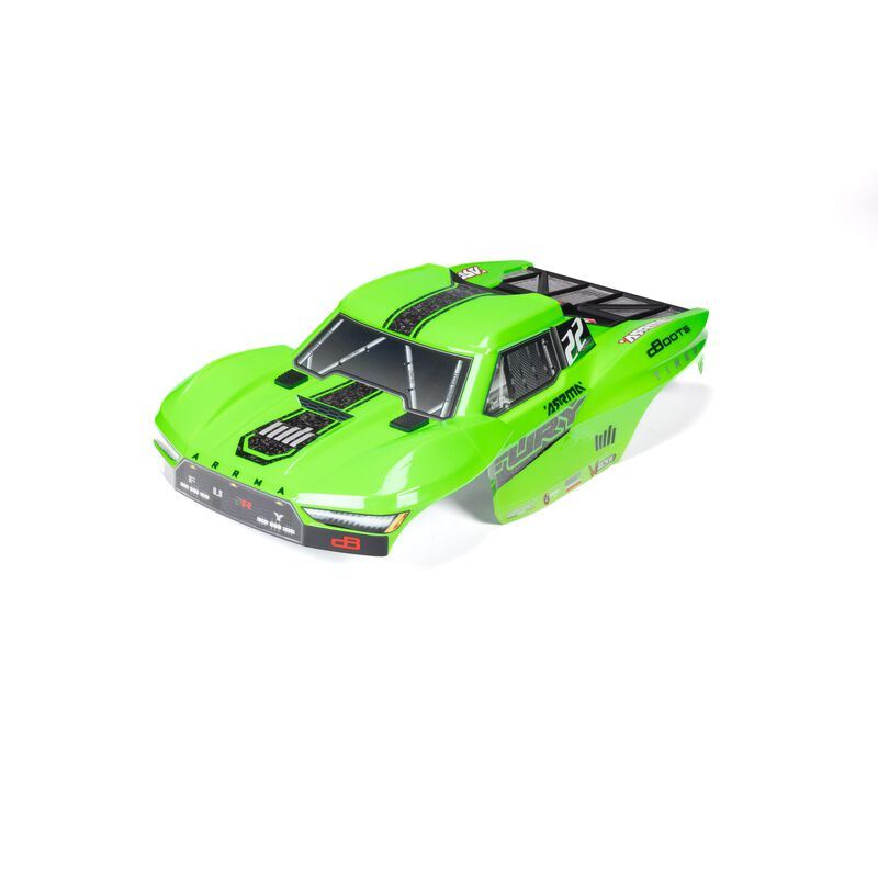 FURY Painted Decaled Trimmed Body Set (Green) by Arrma