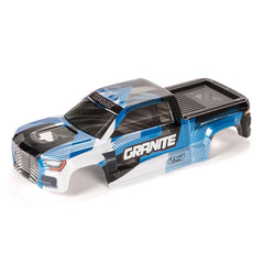 GRANITE 4X4 Clipless Painted Decaled Trimmed Body (Blue/Black) by ARRMA