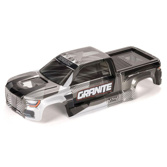 GRANITE 4X4 Clipless Painted Decaled Trimmed Body (Gun Metal) by ARRMA