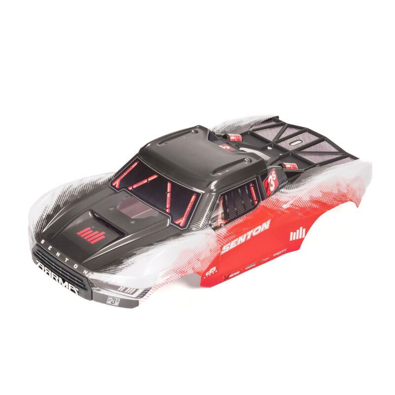 SENTON 4X4 Clipless Painted Decaled Trimmed Body (Red) by Arrma