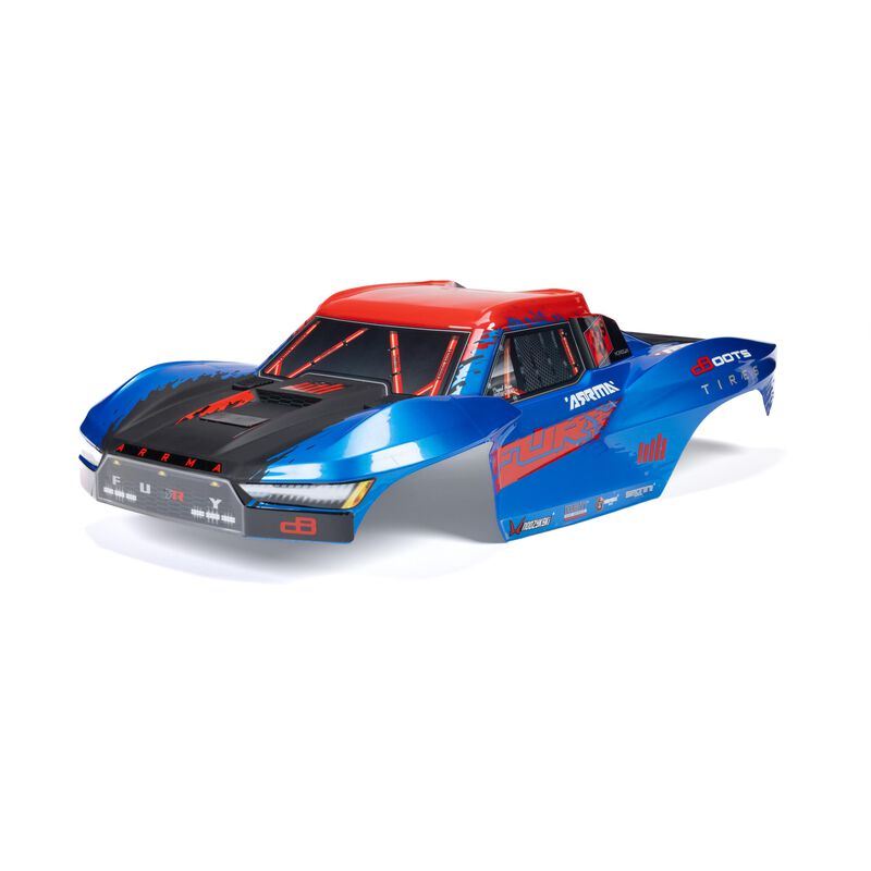 FURY Painted Decaled Trimmed Body Set (Blue) by Arrma