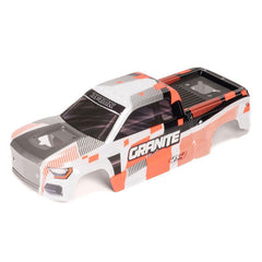 GRANITE 4x4 Clipless Painted Decaled Body (Orange) by Arrma