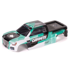 GRANITE 4X4 Clipless Painted Decaled Trimmed Body (Green/Black) by Arrma