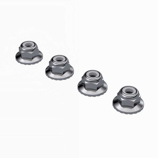 Wide Flanged Nyloc Nut M4 (4Pcs) by Arrma