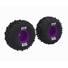 dBoots Cut Chevron MT Tire Set Glued - Purple by ARRMA