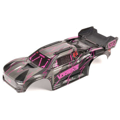 VORTEKS 2WD Painted Decaled Trimmed Body Set - Hidden Body Mount (Pink/Black) by