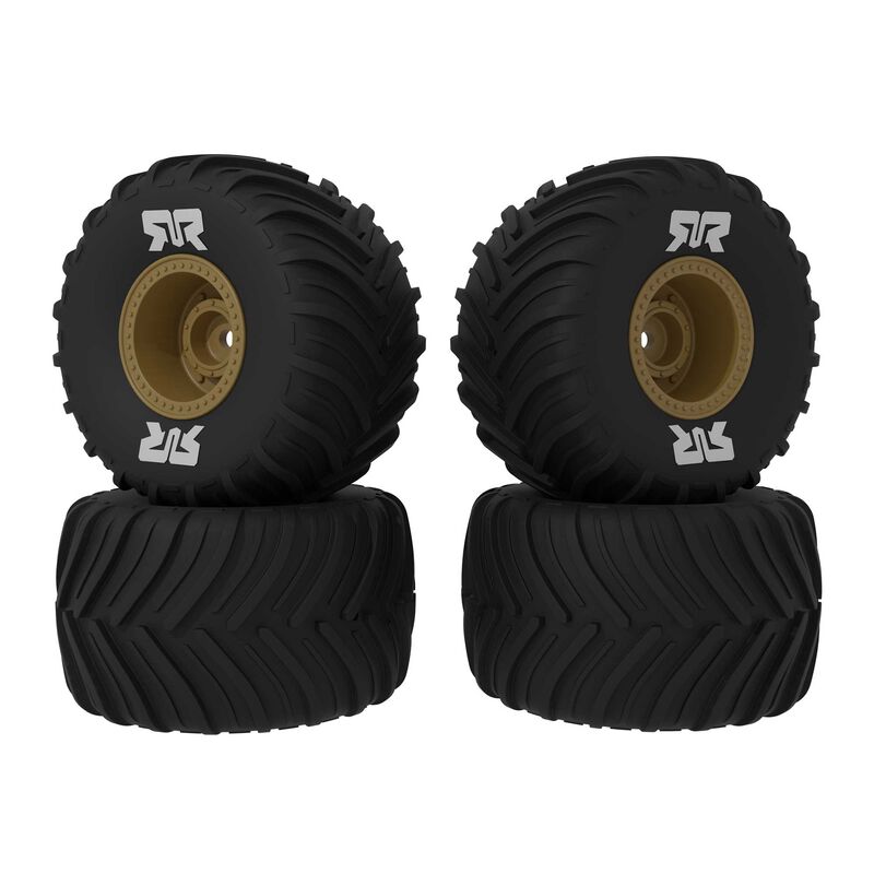 dBoots Chevron MT Tire Set Glued (Bronze) (2 Pairs) - GROM by ARRMA