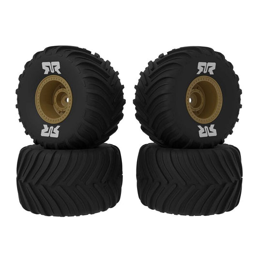 dBoots Chevron MT Tire Set Glued (Bronze) (2 Pairs) - GROM by ARRMA