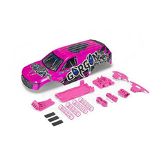 GORGON Painted Decaled Trimmed Body Set Pink/Black by Arrma