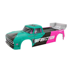 INFRACTION 4X4 All Road 3S BLX Painted Decaled Trimmed Body (Teal/Pink) by Arrma