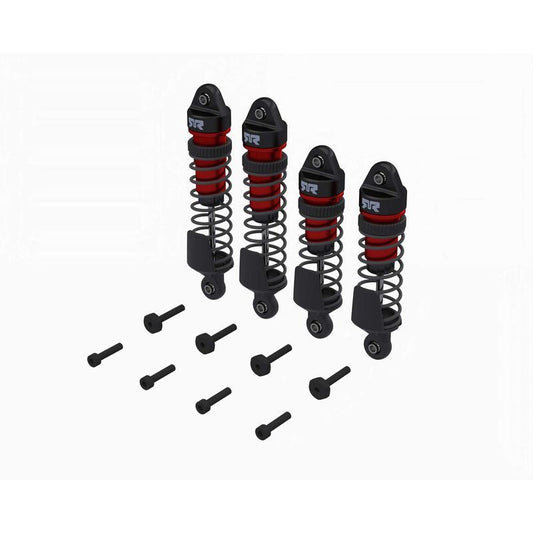 Shock Set, F/R Assembled,700cst Oil (Red) (4Pcs) - Mini Kraton by ARRMA