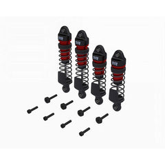 Shock Set, F/R Assembled,700cst Oil (Red) (4Pcs) - Mini Kraton by ARRMA