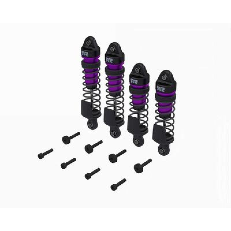 Shock Set, F/R Assembled,700cSt Oil (Purple) (4Pcs) - Mini Kraton by ARRMA