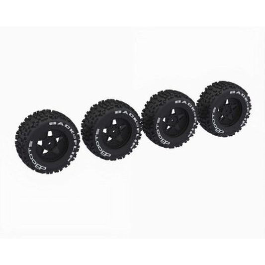dBoots Backflip Tire Set (2 Pairs) Mini Kraton Option Part by ARRMA