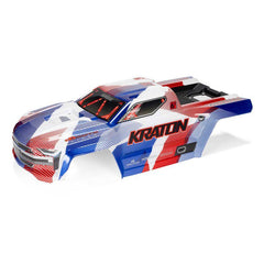 KRATON Painted Decaled Trimmed Body Set (Blue/Red) by Arrma