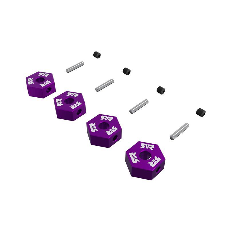 12mm Wheel Hex set (Metal) 4pcs- Purple by Arrma
