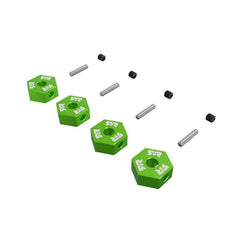12mm Wheel Hex set (Metal) 4pcs- Green by Arrma