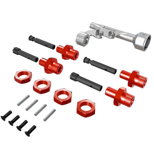 17mm Wheel Hex Conversion for Threaded Axles (+10mm Offset) 2WD Fury, Vorteks, G