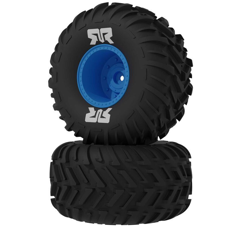 dBoots Cut Chevron MT Tire Set Glued - Blue by Arrma