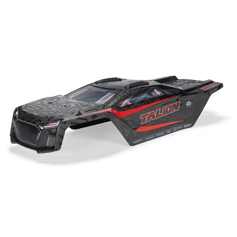 TALION 6S EXB BLX Painted Decaled Trimmed Body (BLACK) by Arrma