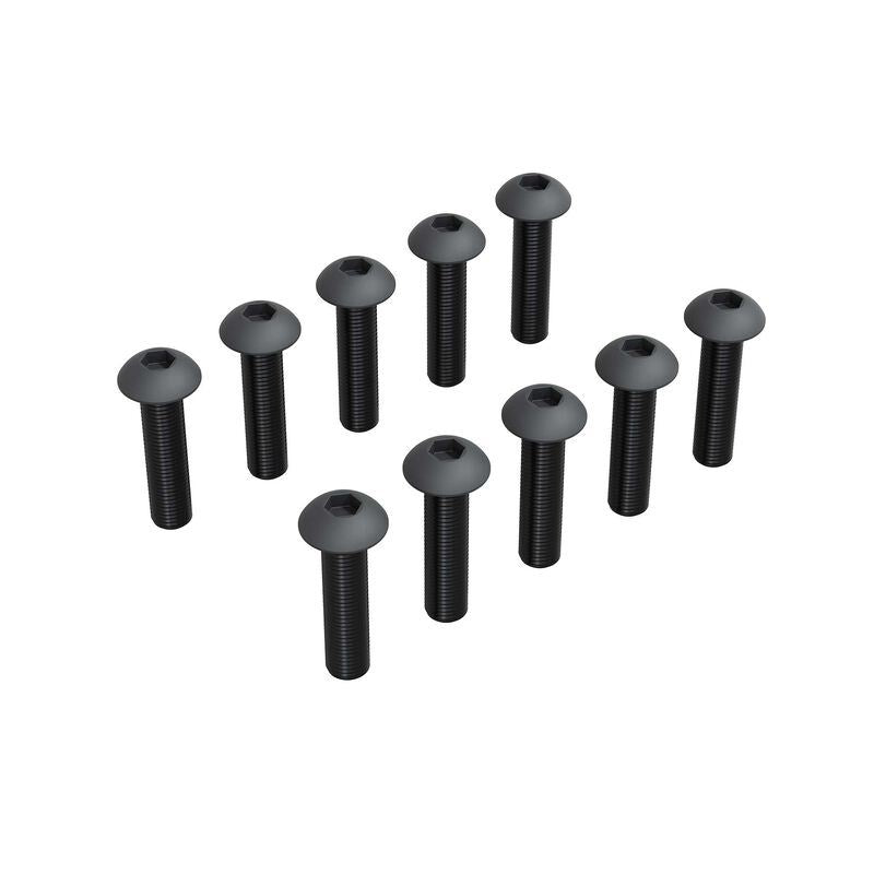 M2.5x12mm Button Head Screw With M3 Head (10pcs) by Arrma