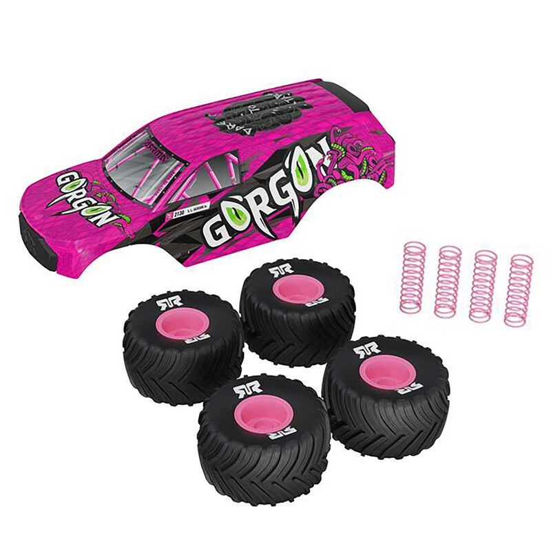GORGON GROM Pink Parts and Body Bundle by Arrma