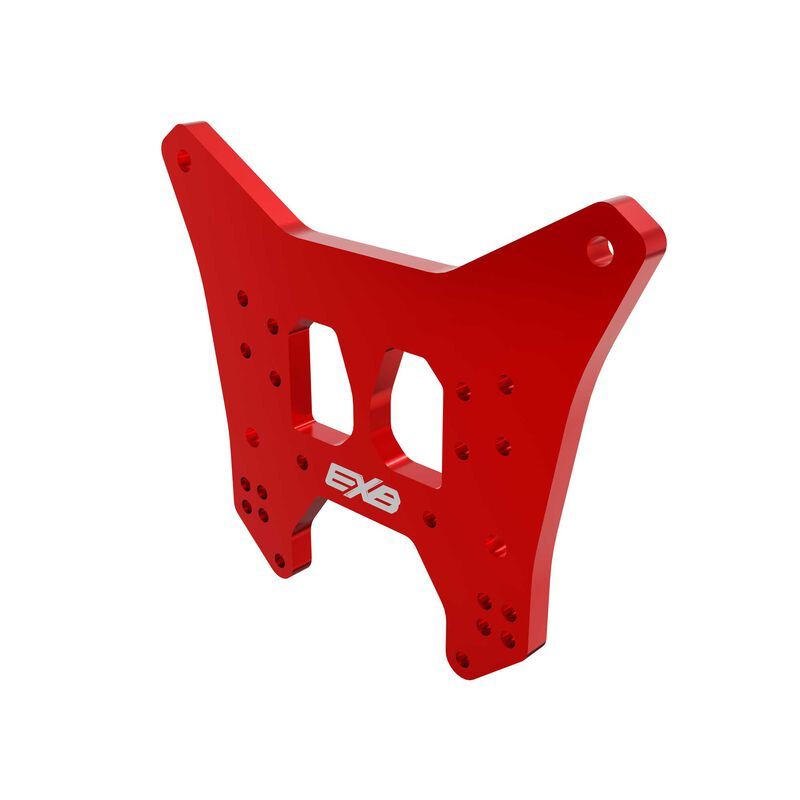 Aluminum Rear Shock Tower (Red) by Arrma