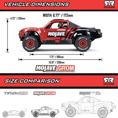 MOJAVE GROM MEGA 380 Brushed 4X4 Small Scale Desert Truck RTR with Battery & Cha