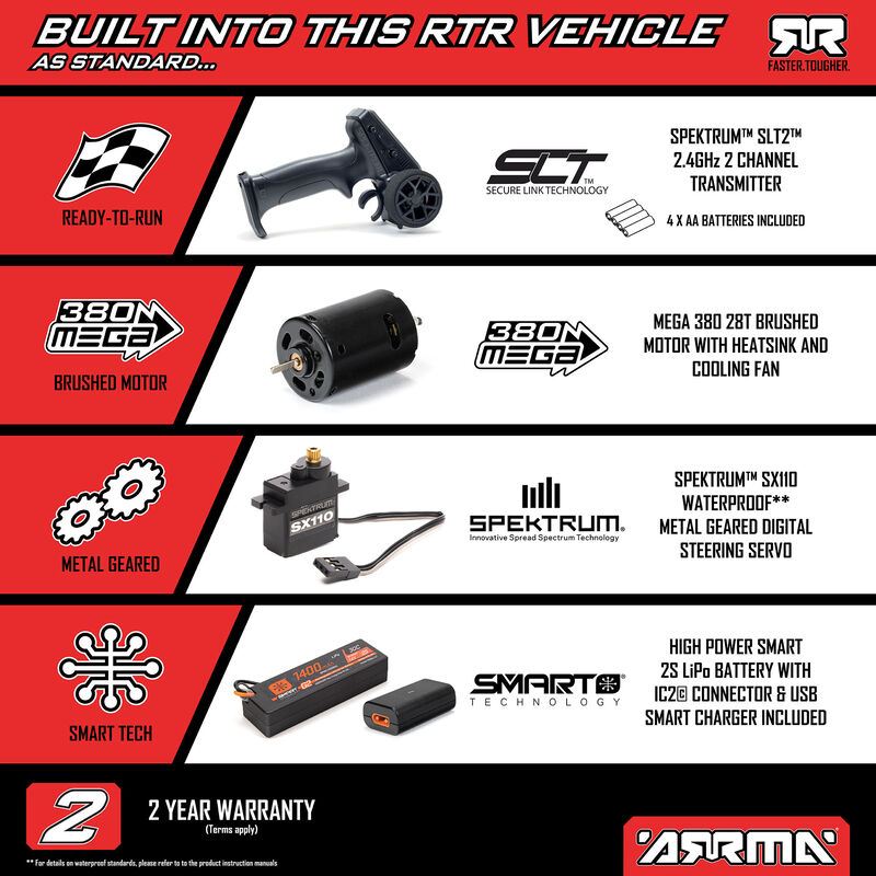 1/16 GORGON GROM 4X4 RTR Brushed Monster Truck (Battery & Charger Included), Yel