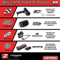 1/16 GORGON GROM 4X4 RTR Brushed Monster Truck (Battery & Charger Included), Red