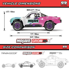 MOJAVE GROM 223S BLX Brushless 4X4 Small Scale Desert Truck RTR with Battery & C