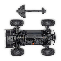 1/16 ARRMA MINI KRATON 3S Red (Requires Battery and Charger) by ARRMA