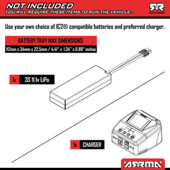 1/16 ARRMA MINI KRATON 3S Red (Requires Battery and Charger) by ARRMA