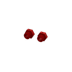 Arrma Aluminum Wheel Hex 24mm (Red) (2)